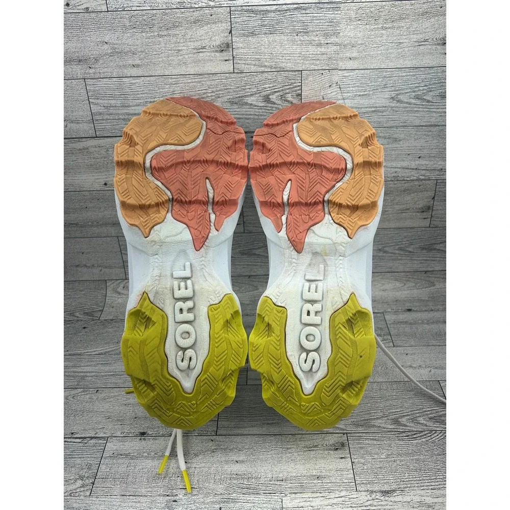 Sorel Kinetic Breakthru Sport Shoes Women's Size 9.5‎ Teal Orange White Yellow